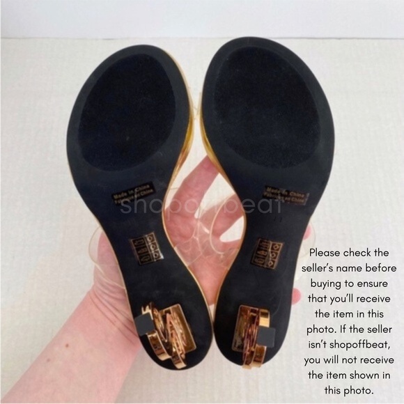 NEW Jeffrey Campbell Deity Sandal Clear Gold 11 - Picture 5 of 16